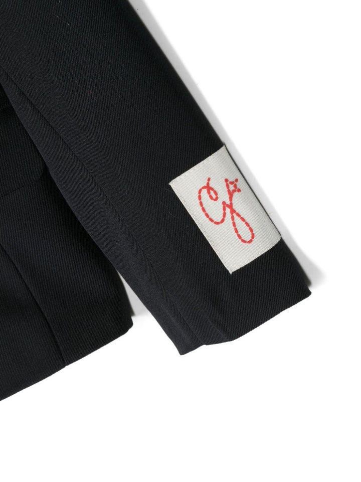 Blazer blu navy bambino con logo