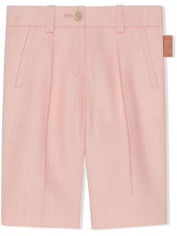 Pantaloni rosa neonata