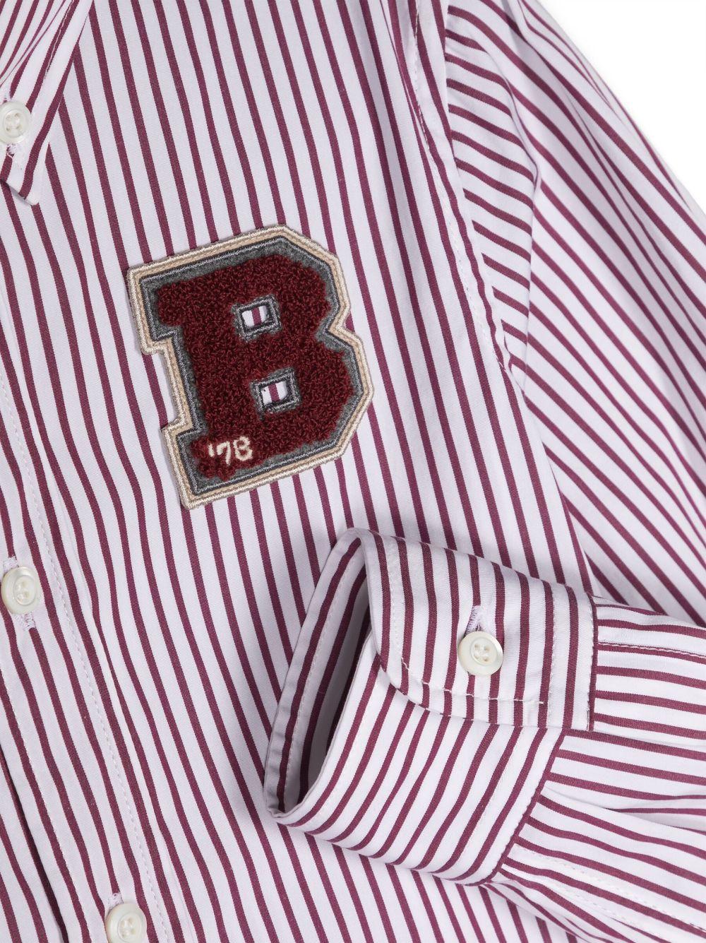 Camicia bianca/viola bambino