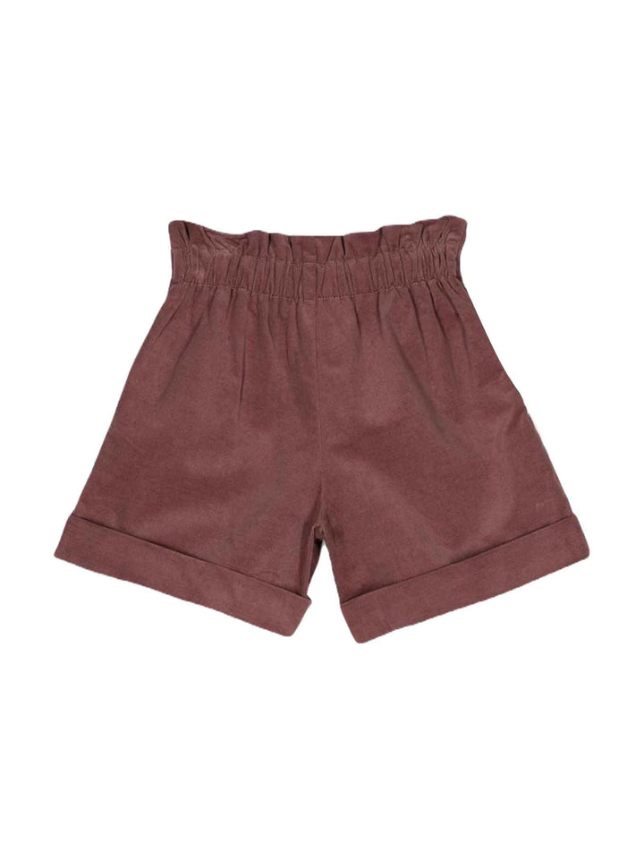 Shorts bordeaux bambina