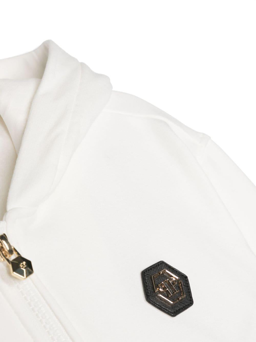 Felpa bianca bambina