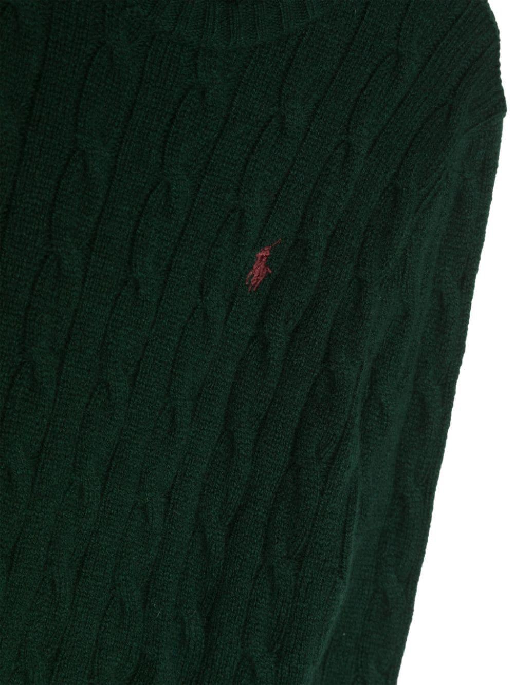 Maglione verde bambino 322918291 002 RALPH LAUREN KIDS 