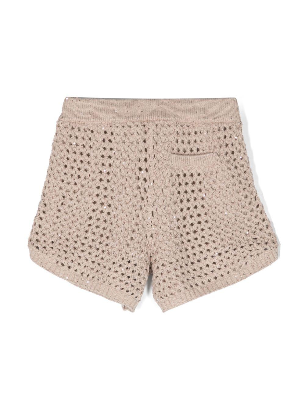 Shorts beige bambina