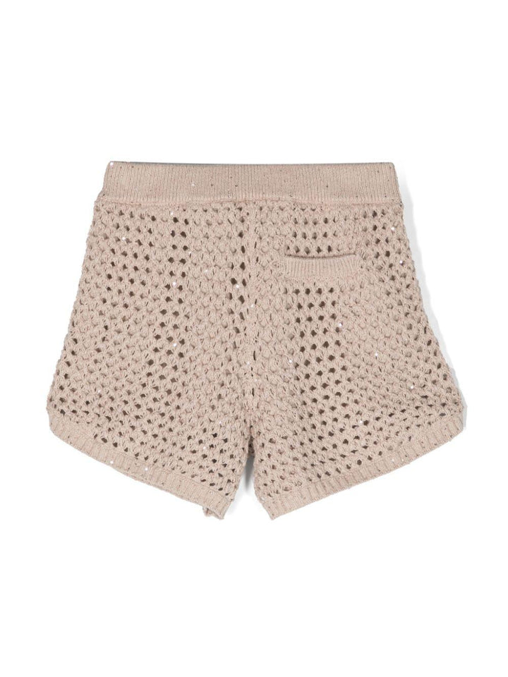 Shorts beige bambina