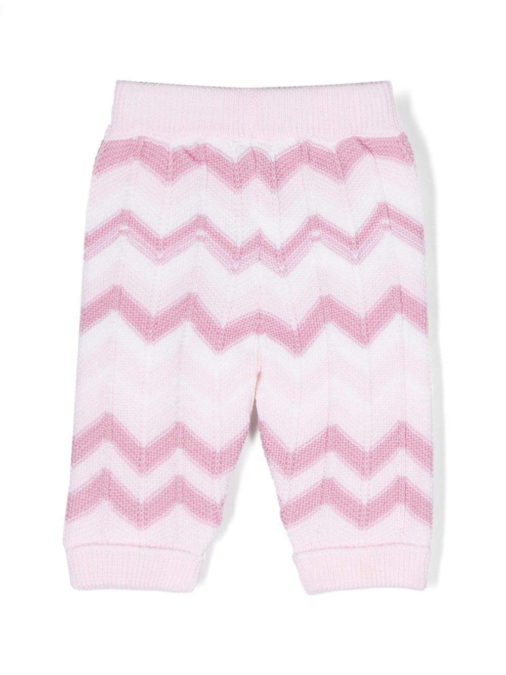Leggings rosa multicolor neonata MT6030W0012 999 MISSONI KIDS 