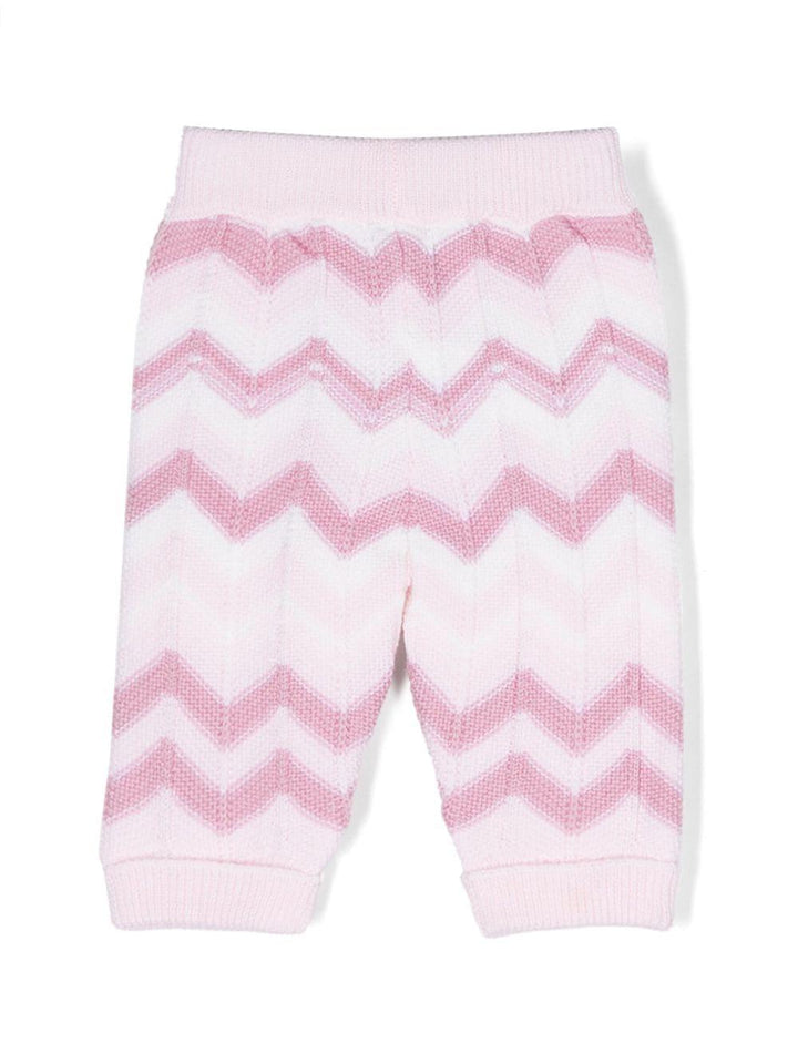 Leggings rosa multicolor neonata MT6030W0012 999 MISSONI KIDS 