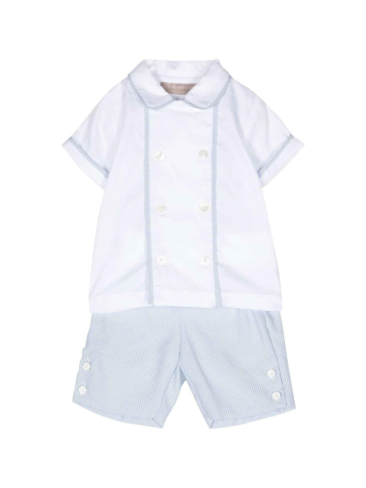 Set bianco/blu neonato