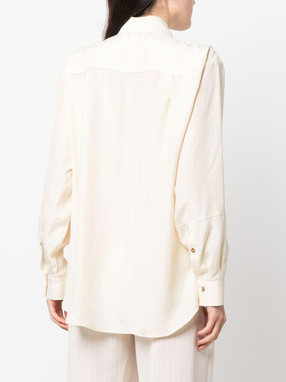 Camicia bianco crema donna
