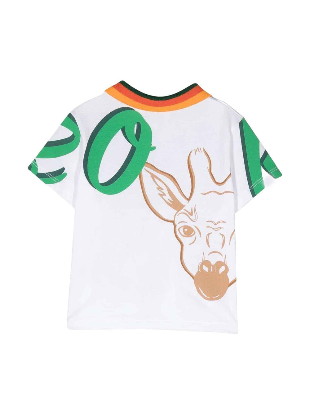 Polo bianca/multicolor neonato K05464 10P KENZO KIDS 