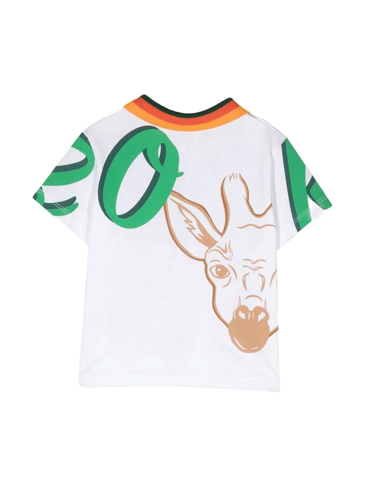 Polo bianca/multicolor neonato K05464 10P KENZO KIDS 