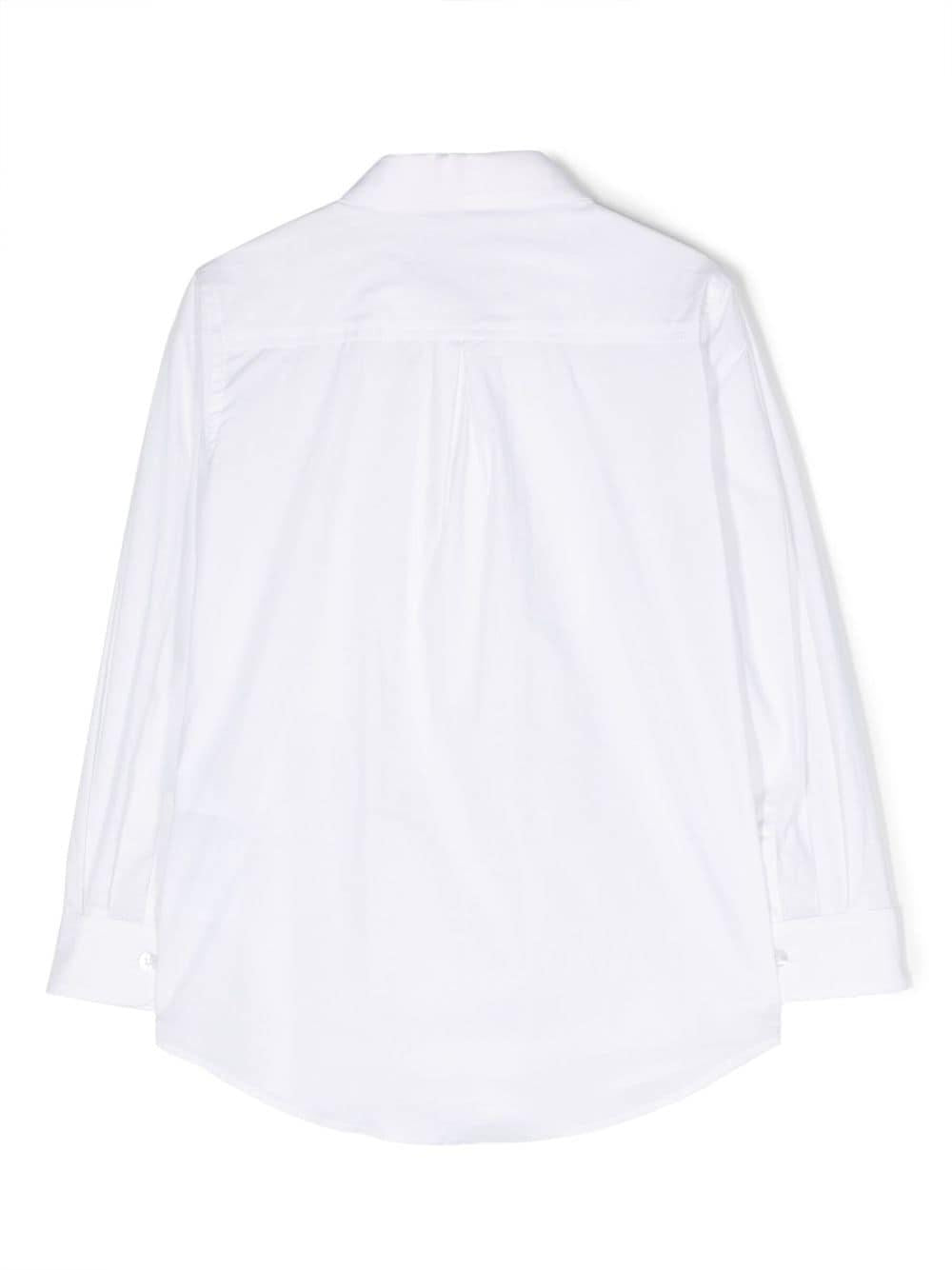 Camicia bianca classica bambino 25B3032153 0099 Monnalisa kids 