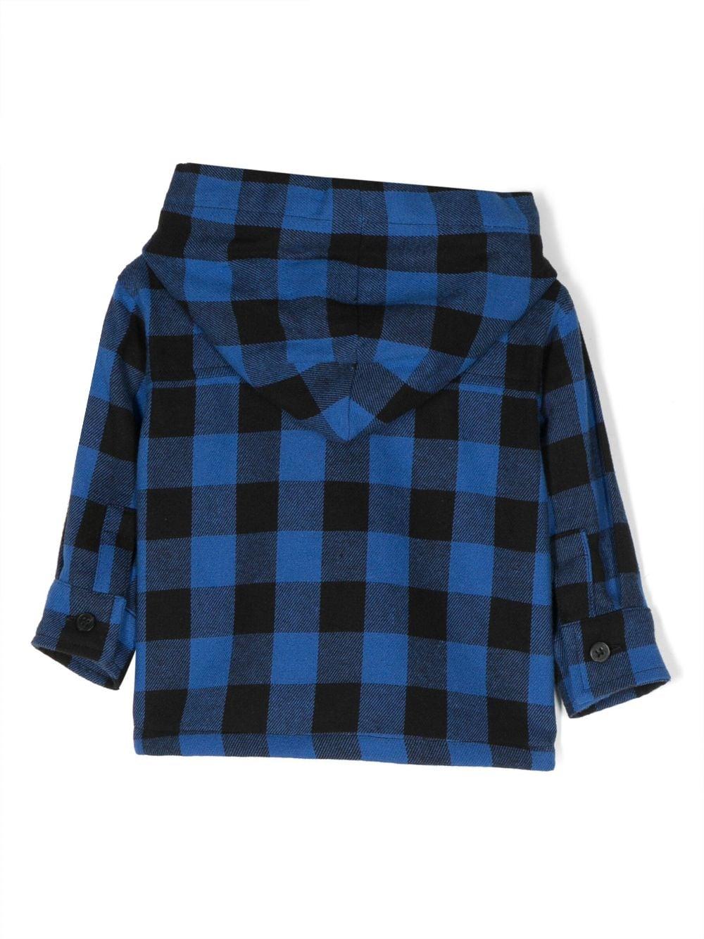 Camicia blu neonato