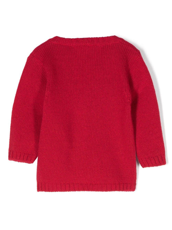 Cardigan rosso neonata