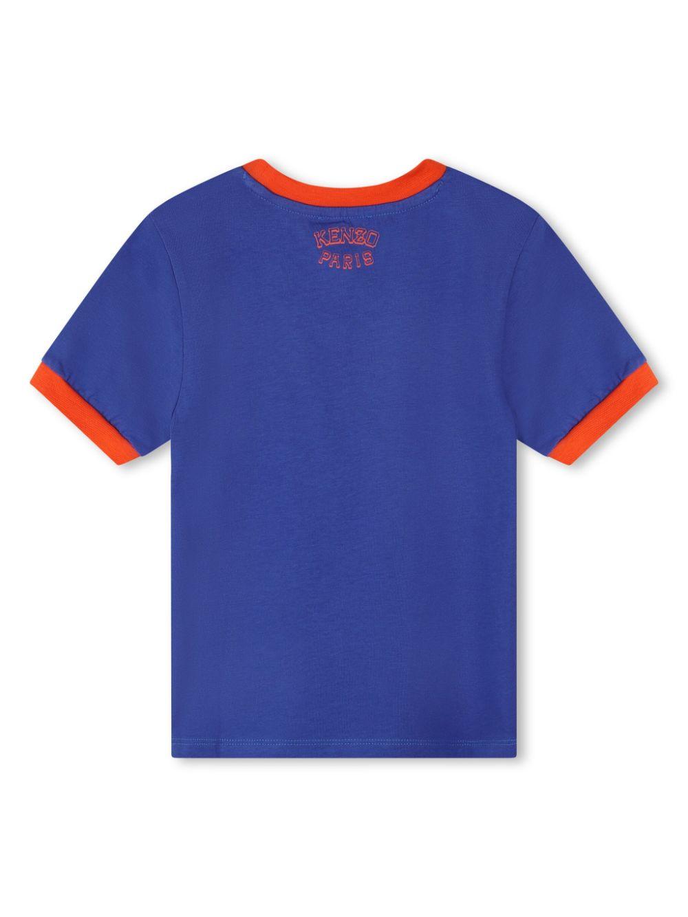 T-shirt blu bambino K60833 80A KENZO KIDS 