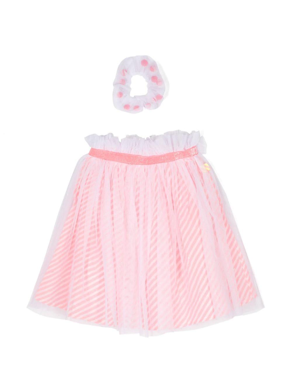 gonna bambina bianco/rosa