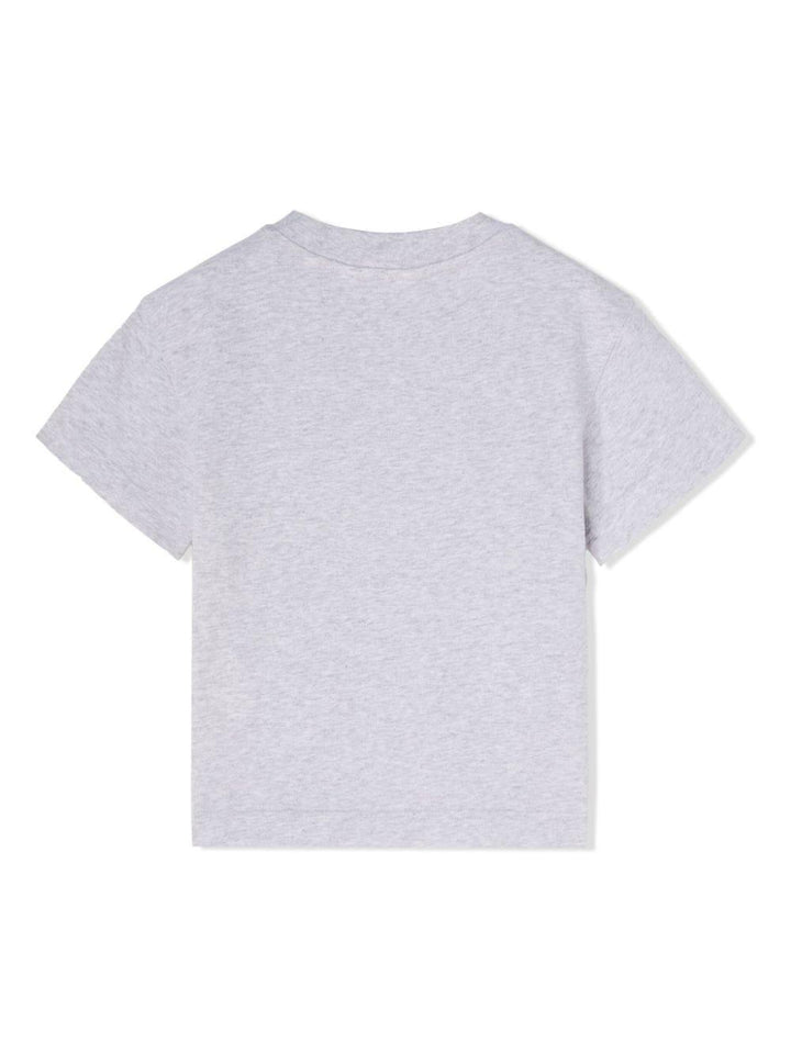 T-shirt grigia bambina con stampa PGAA002F23JER001 0832 PALM ANGELS KIDS 