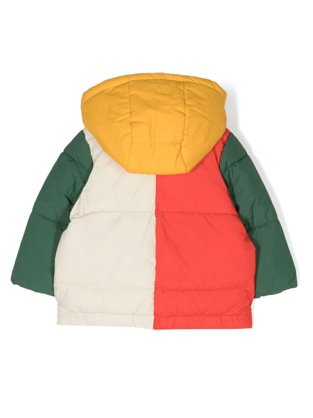 Piumino multicolor neonato con logo