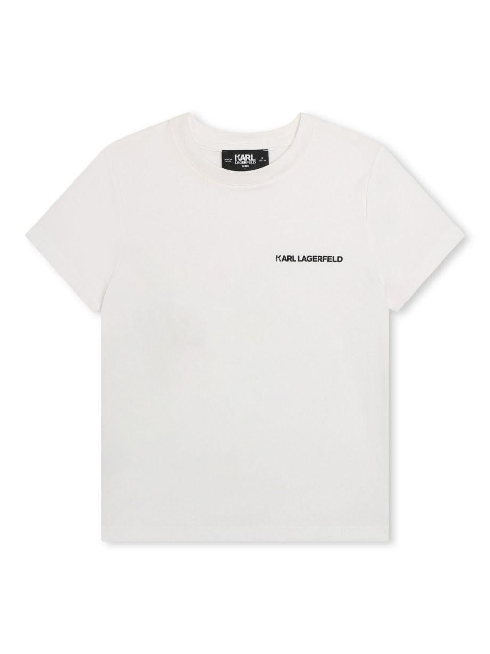 t-shirt bianca bambino Z30056 10P Karl lagerfeld kids 