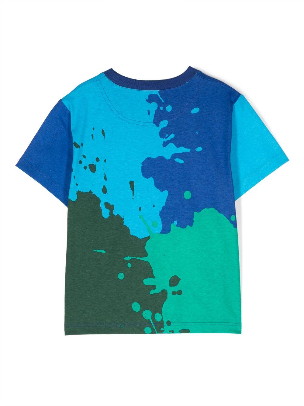 T-shirt multicolor bambino con logo stampato W25608 V76 Marc Jacobs Kids 