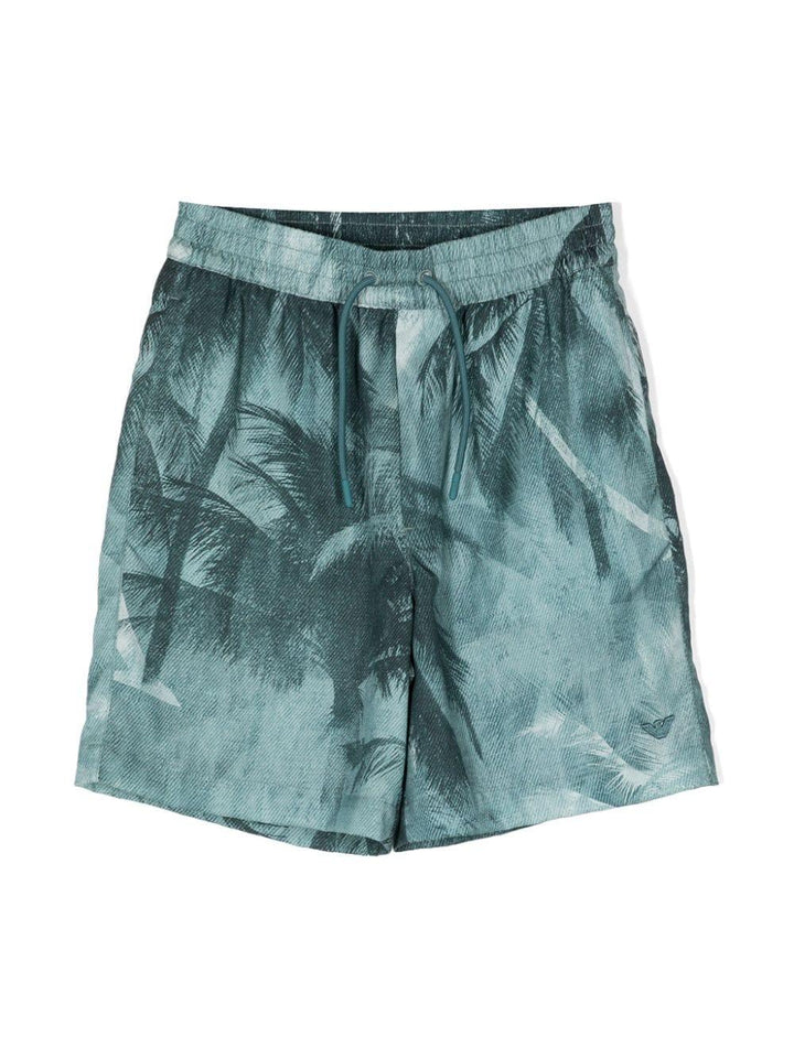 Shorts blu/verde bambino