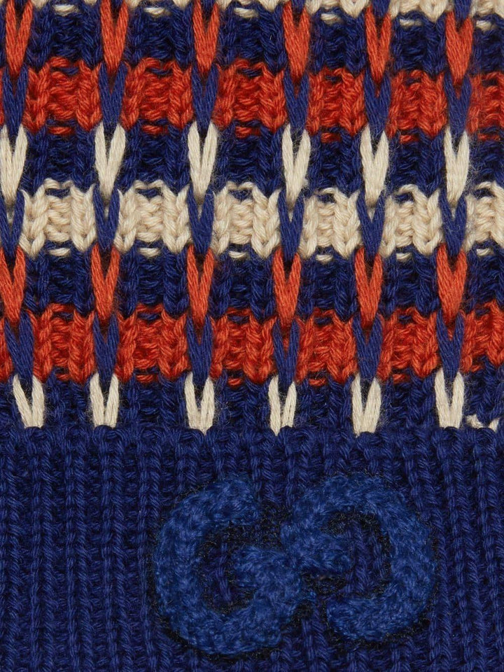 Pantaloni blu/rosso neonato