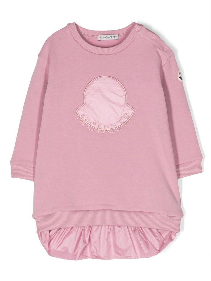Abito rosa neonata 8I0000689A23 527 Moncler Kids 