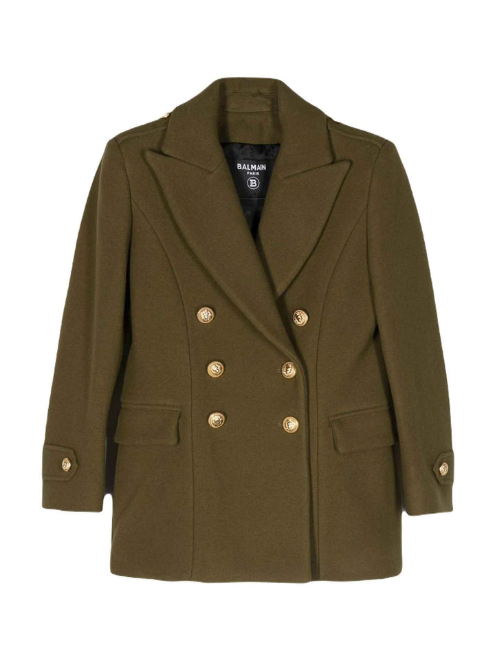 Cappotto verde bambina