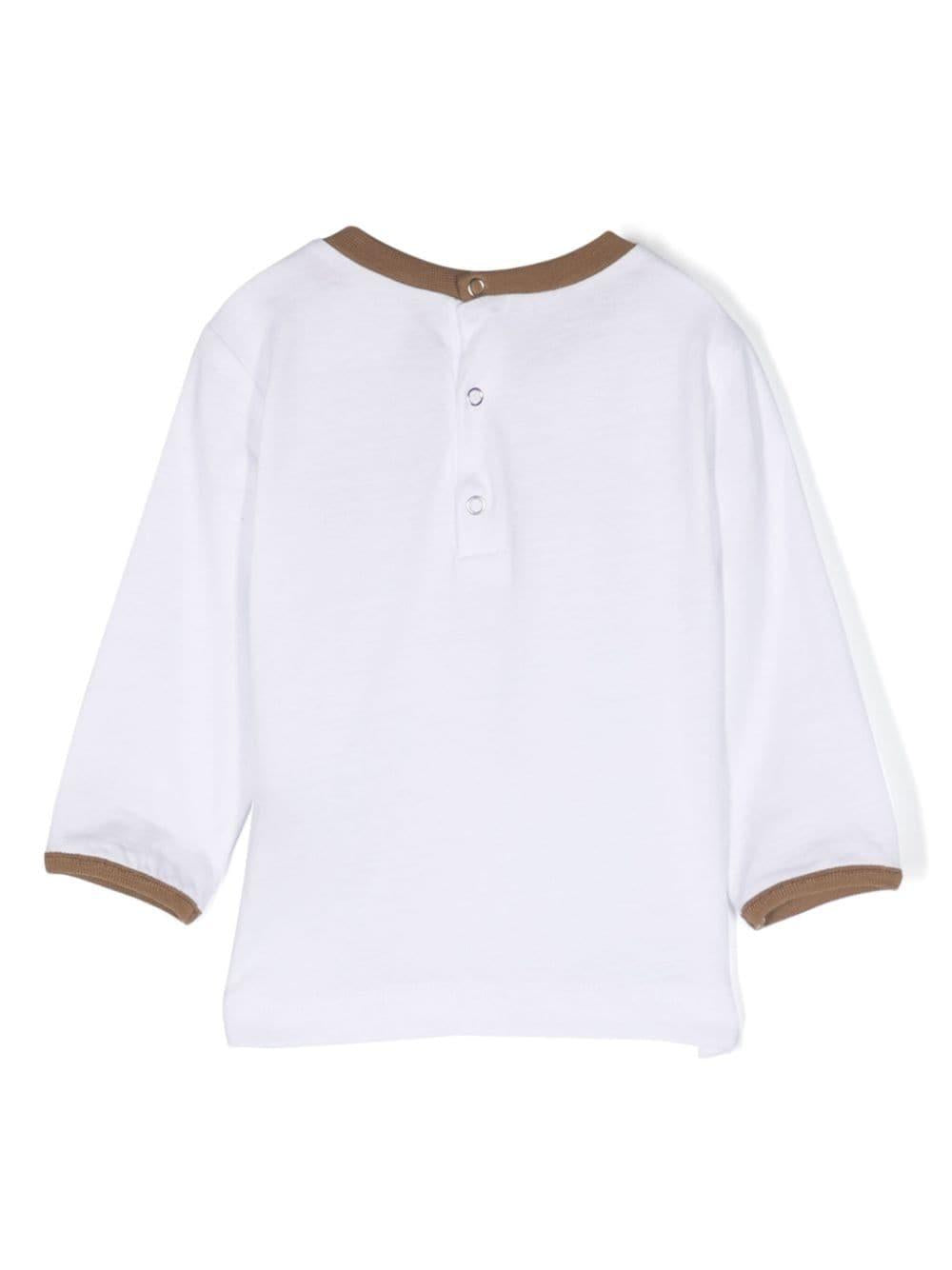 T-shirt bianca neonato DT8500Z0761 100BG DOUUOD KIDS 