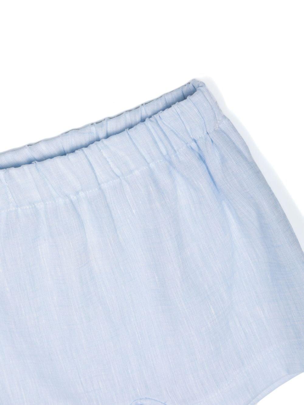 Set bianco/azzurro neonato