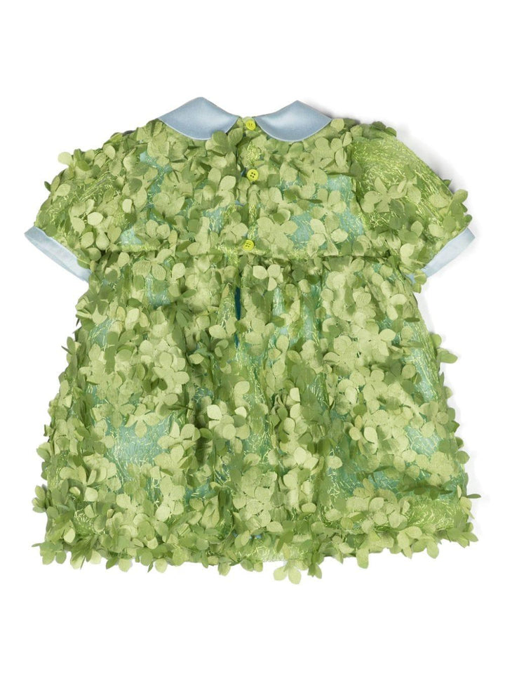 Abito neonata verde/celeste