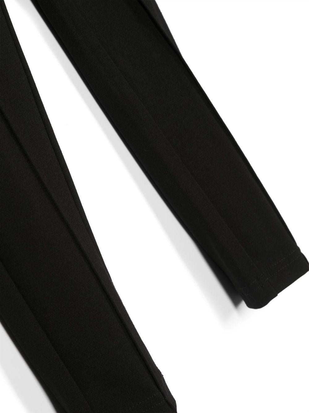 Pantaloni leggings neri donna con ricamo