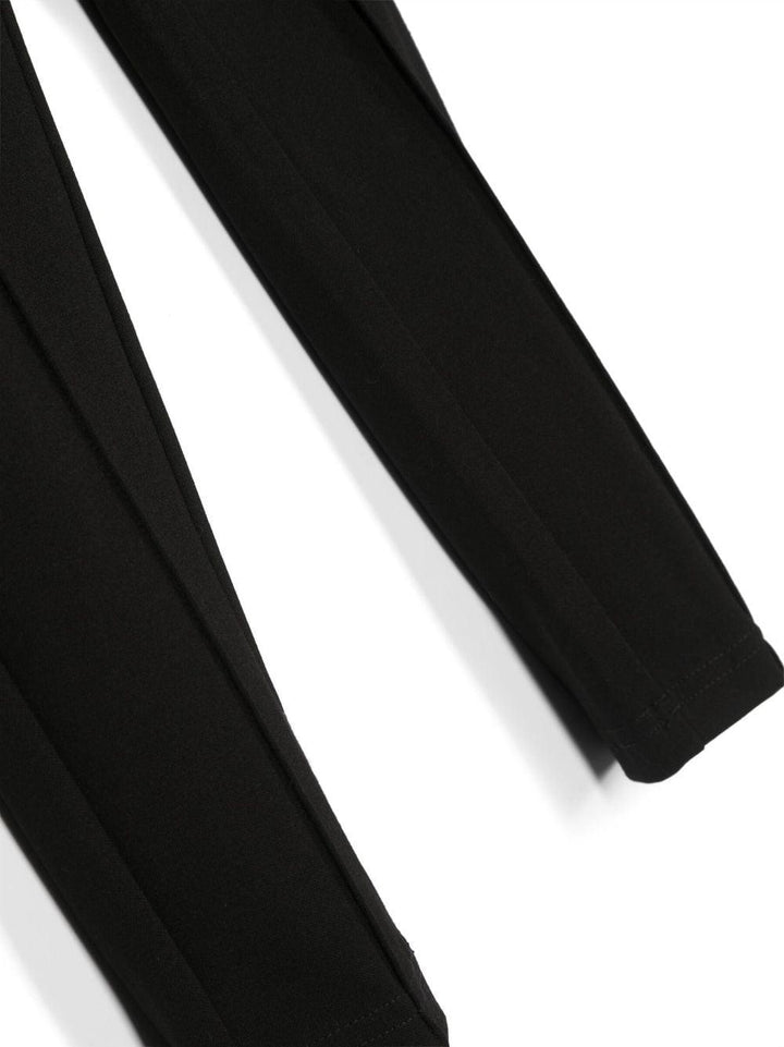 Pantaloni leggings neri donna con ricamo