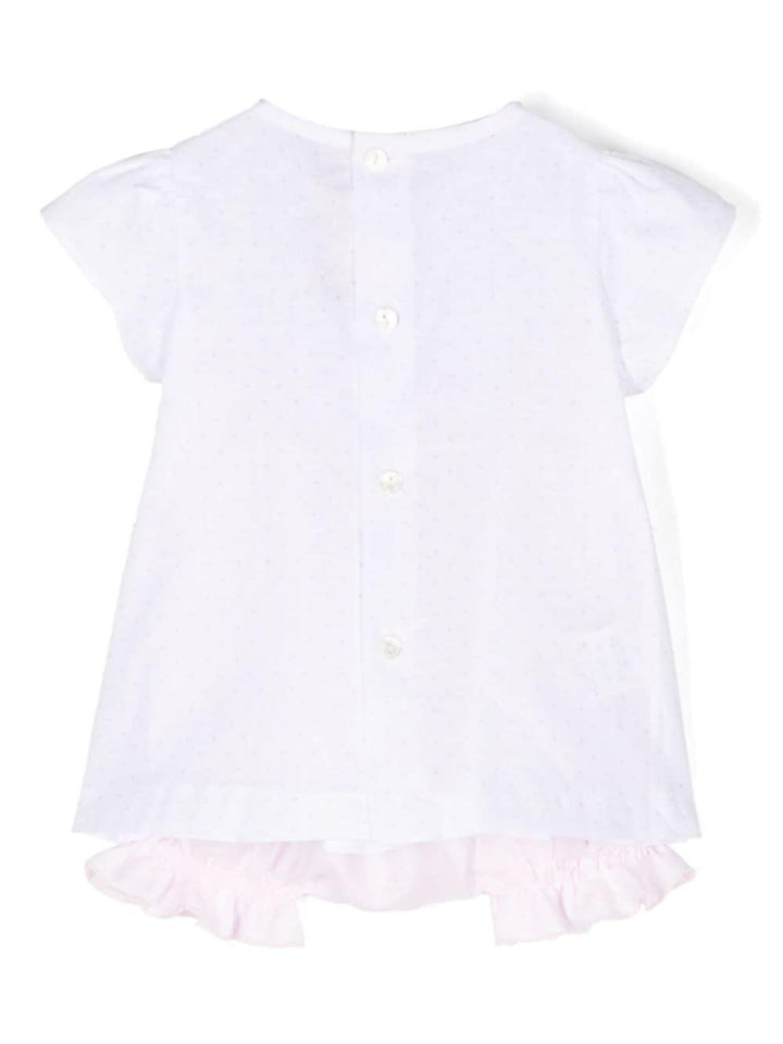 Set rosa/bianco neonata