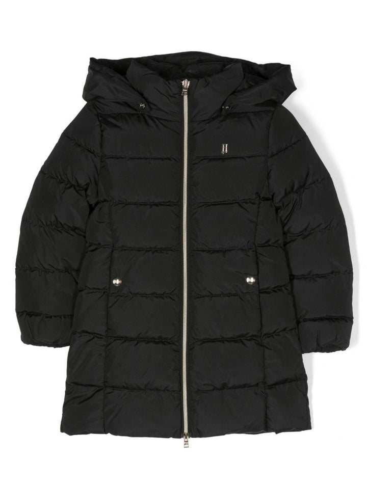 Piumino nero bambina PI000163G20045 9300 HERNO KIDS 
