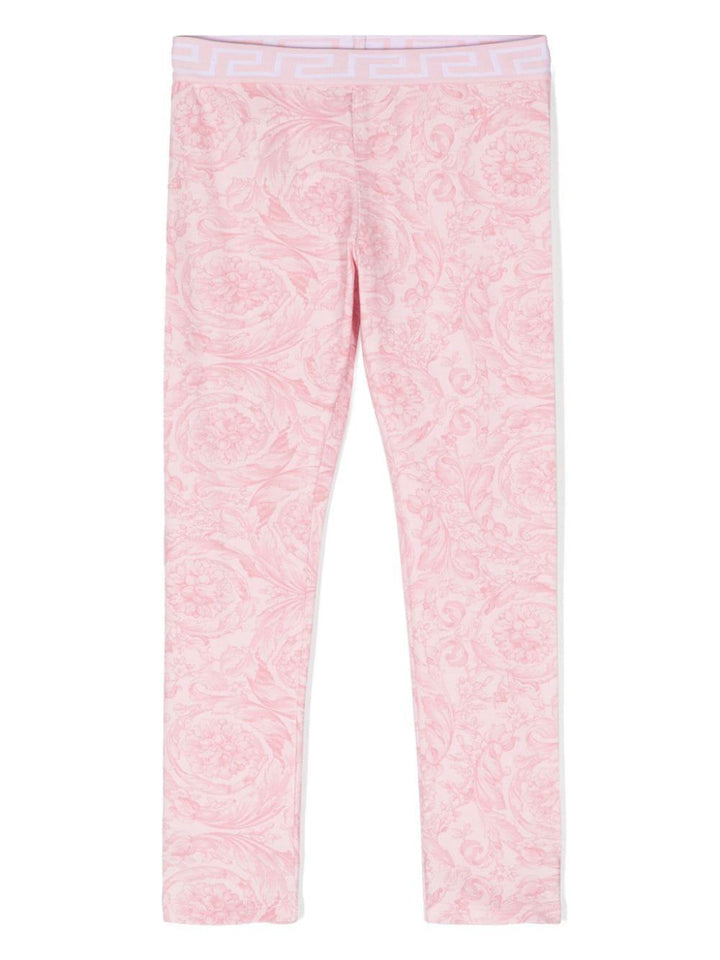 Leggings rosa bambina