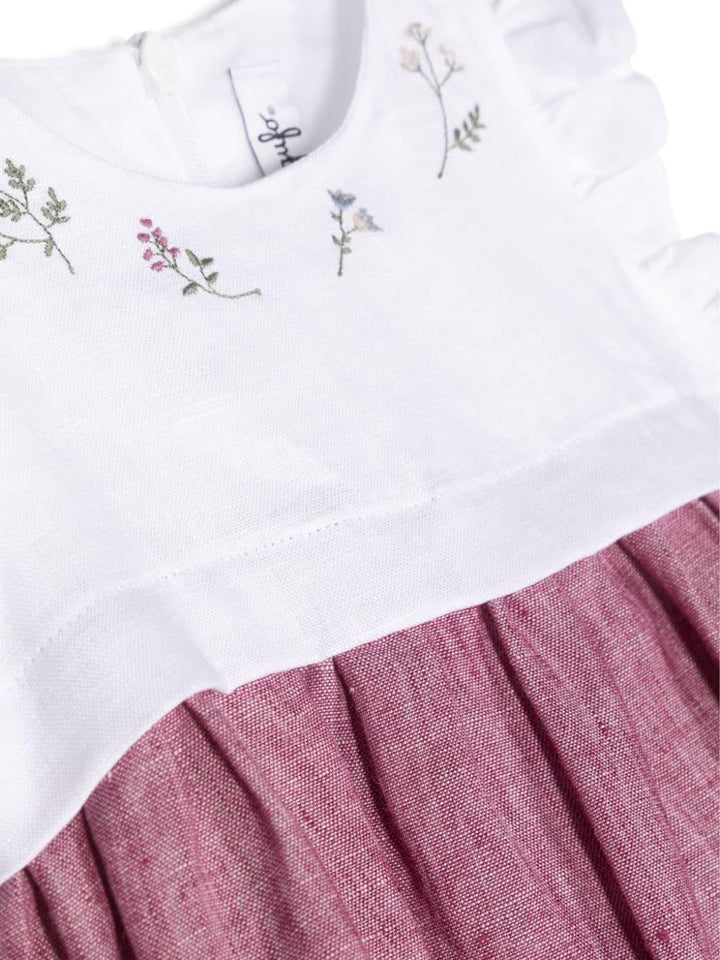 Abito neonata bianco/rosa