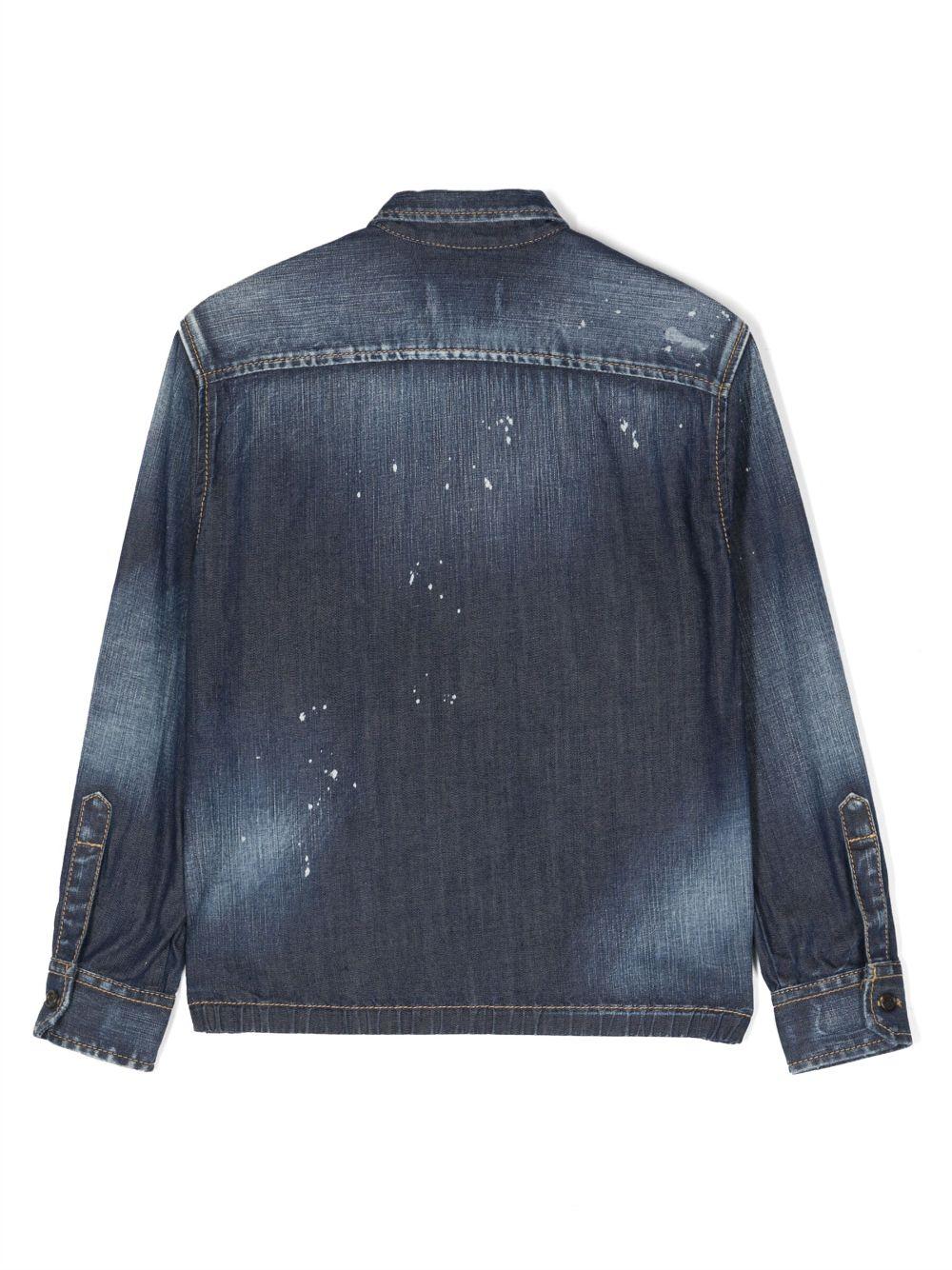 Camicia denim bambino,con due tasche