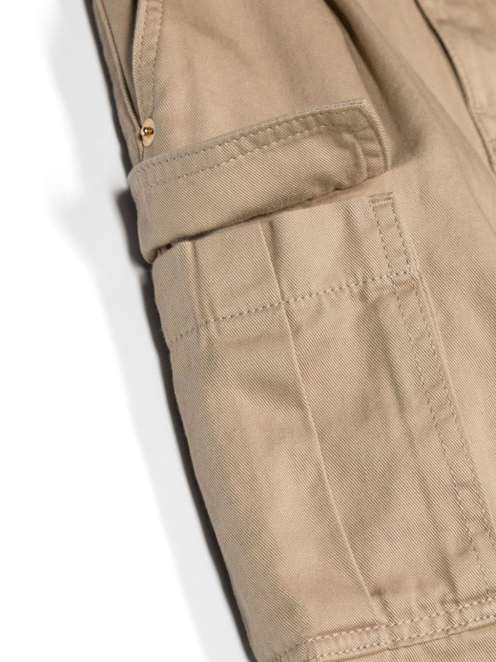 Pantaloni cargo beige bambina