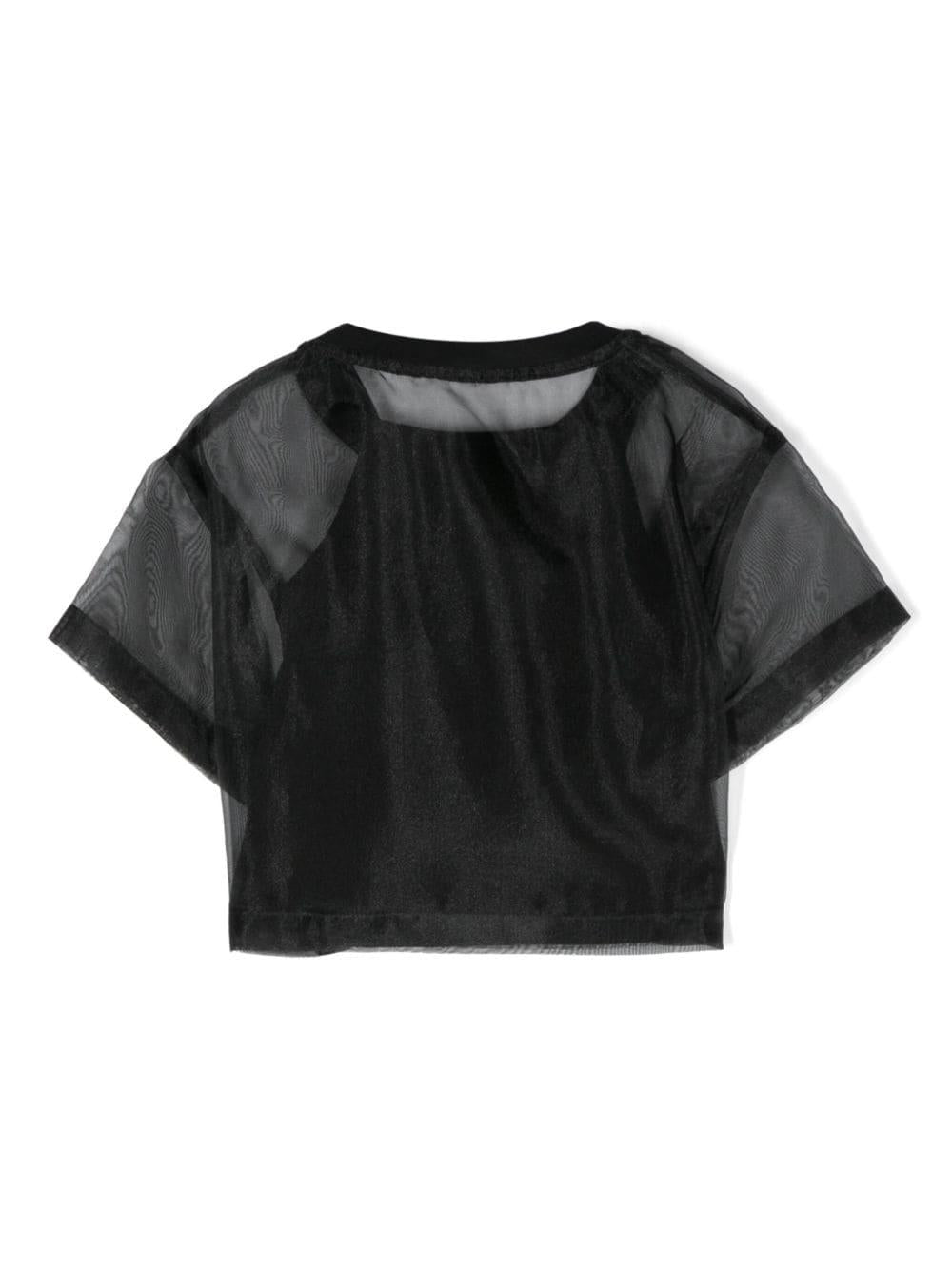 T-shirt nera bambina