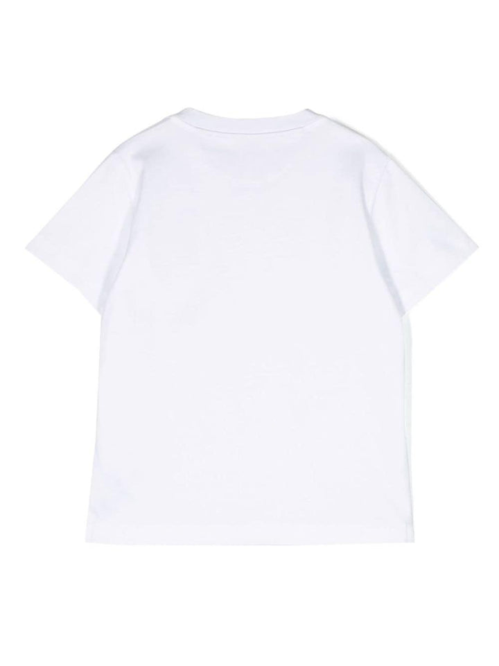 T-shirt bianca bambino con stampa