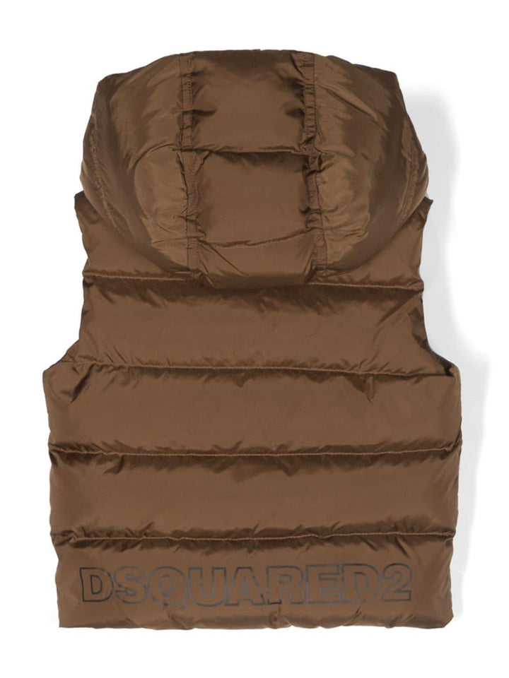 Gilet marrone neonato