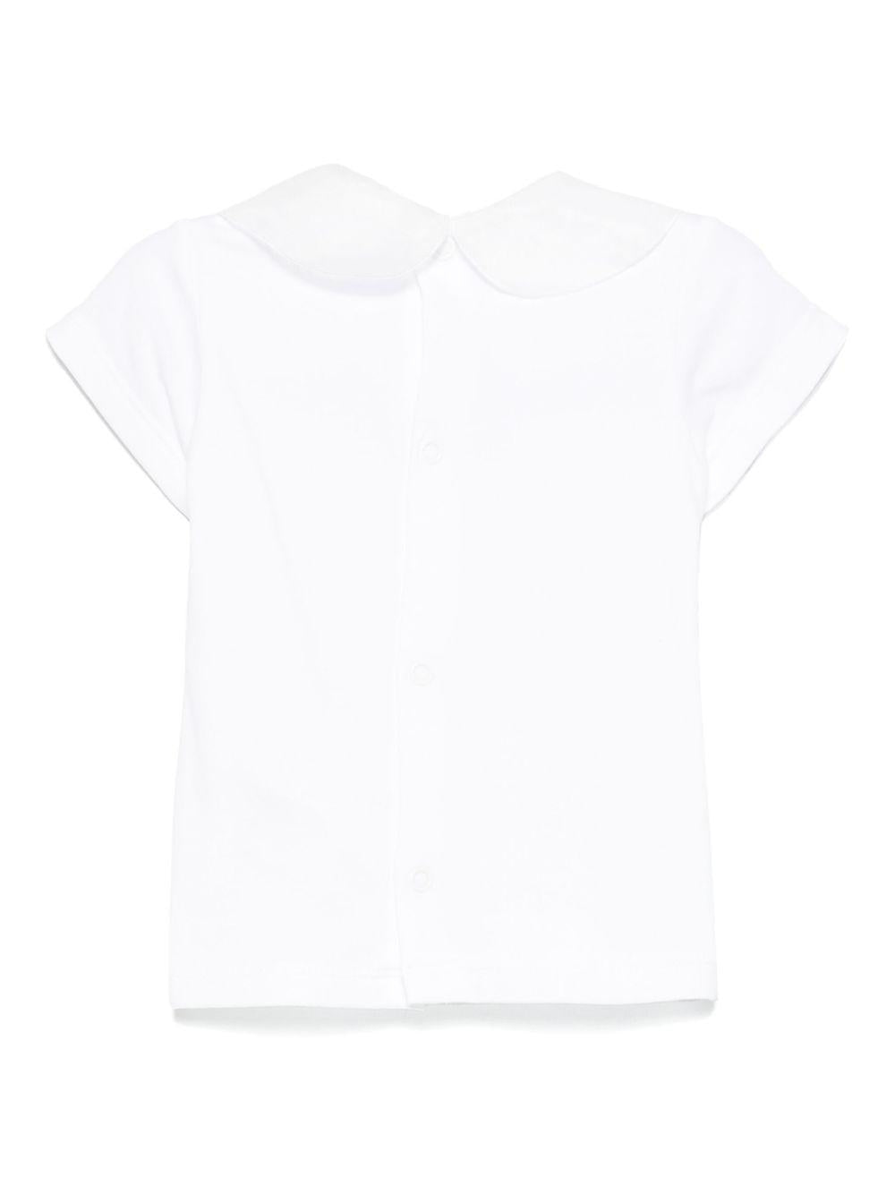 t-shirt bianca neonata