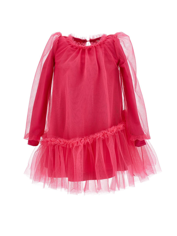 Abito fucsia bambina in tulle 17B903T9945 0097 Monnalisa kids 