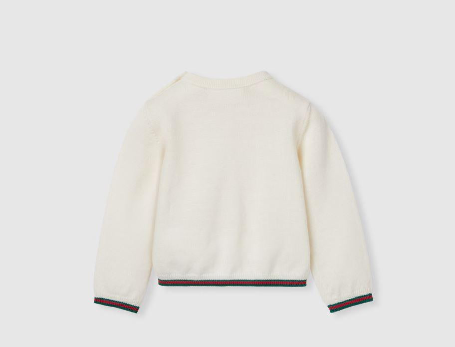 maglia bianco neonato 825861XKEXN 9112 GUCCI KIDS 