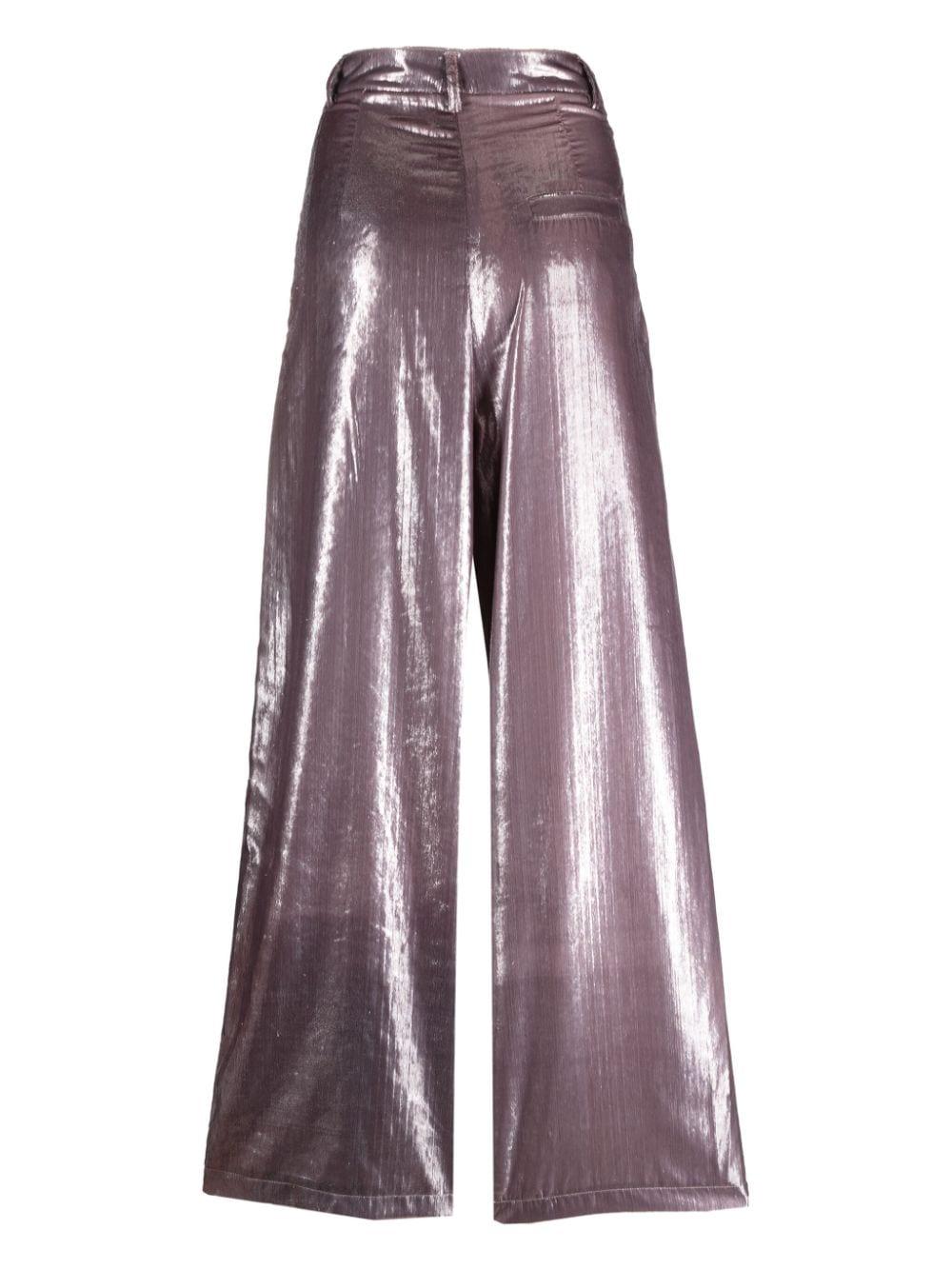 Pantaloni color malva donna