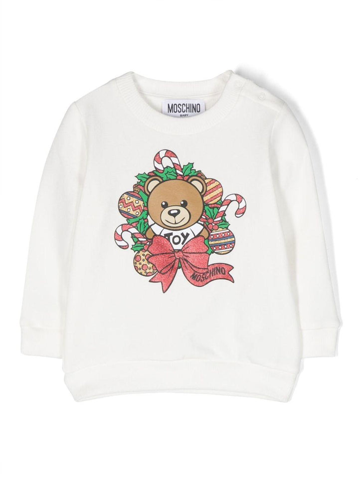 T-shirt bianca latte  unisex con stampa