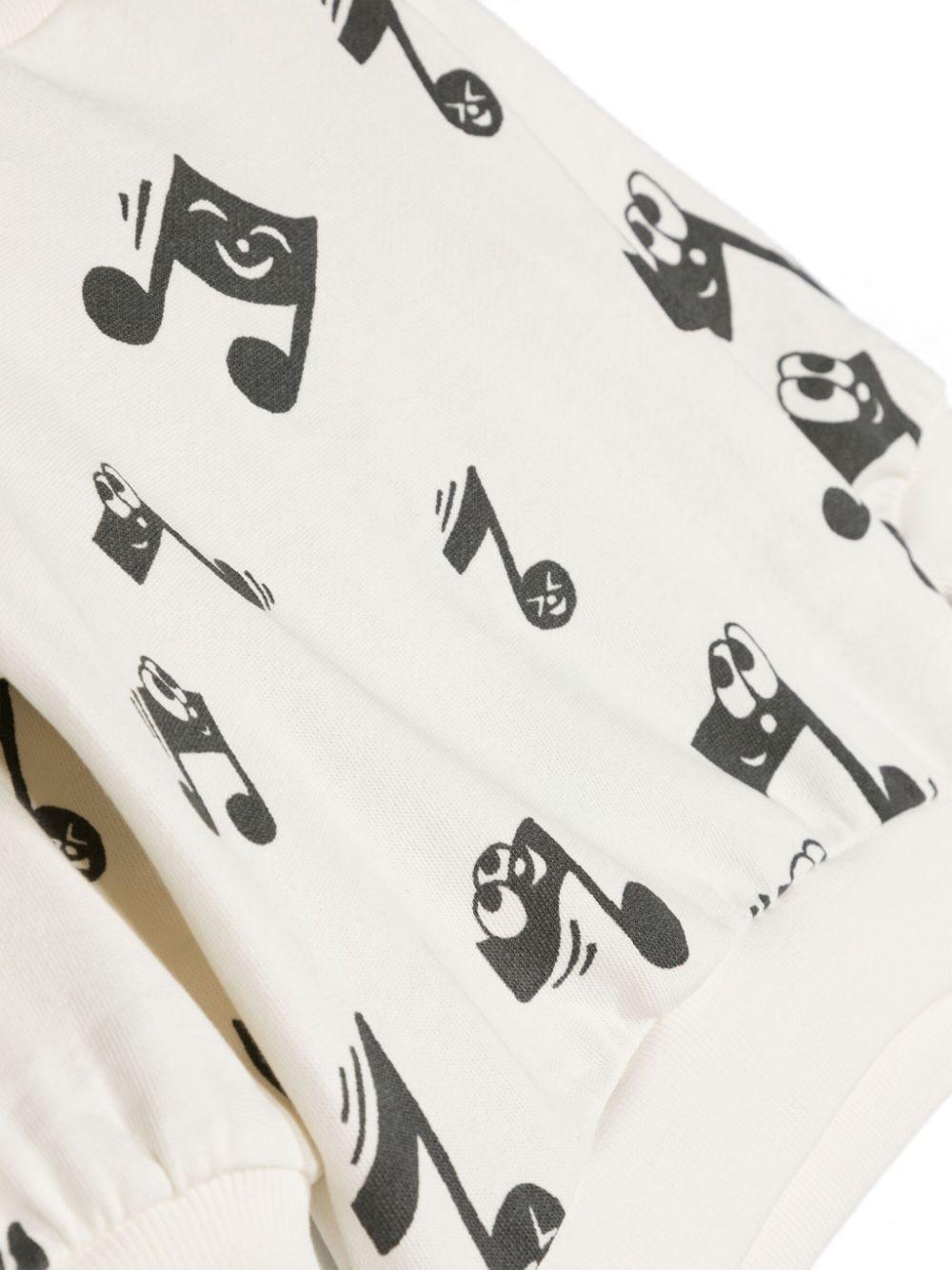 Felpa bianca neonato unisex