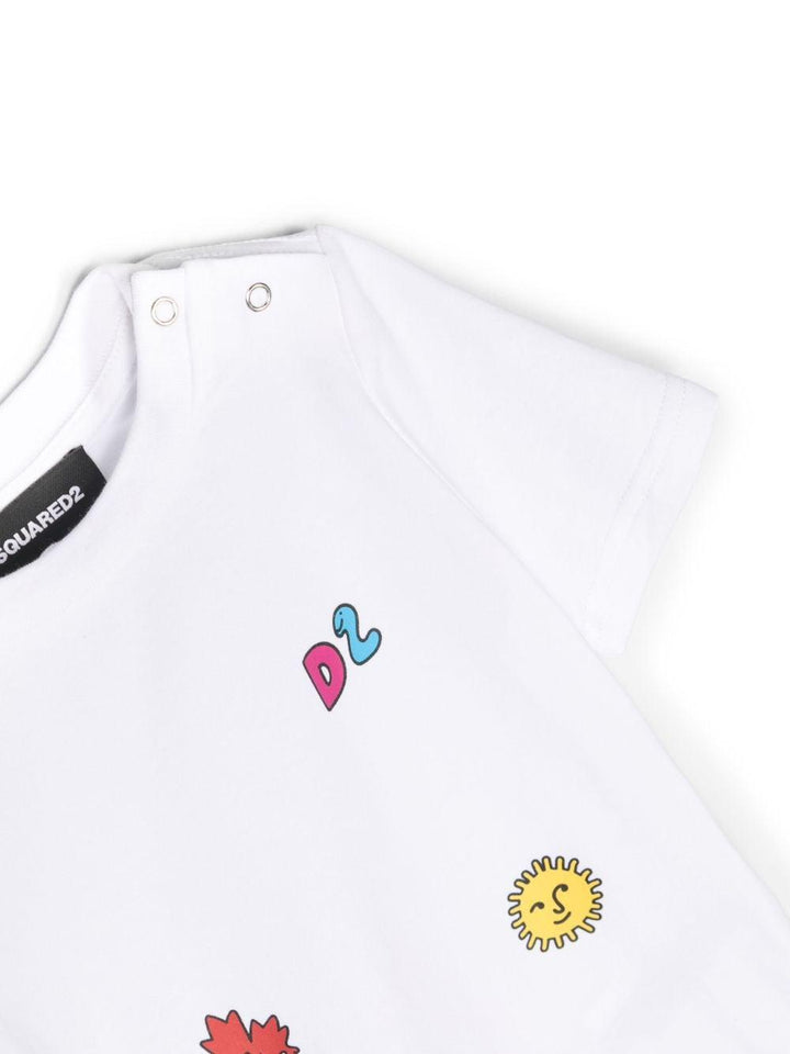 T-shirt bianca neonata