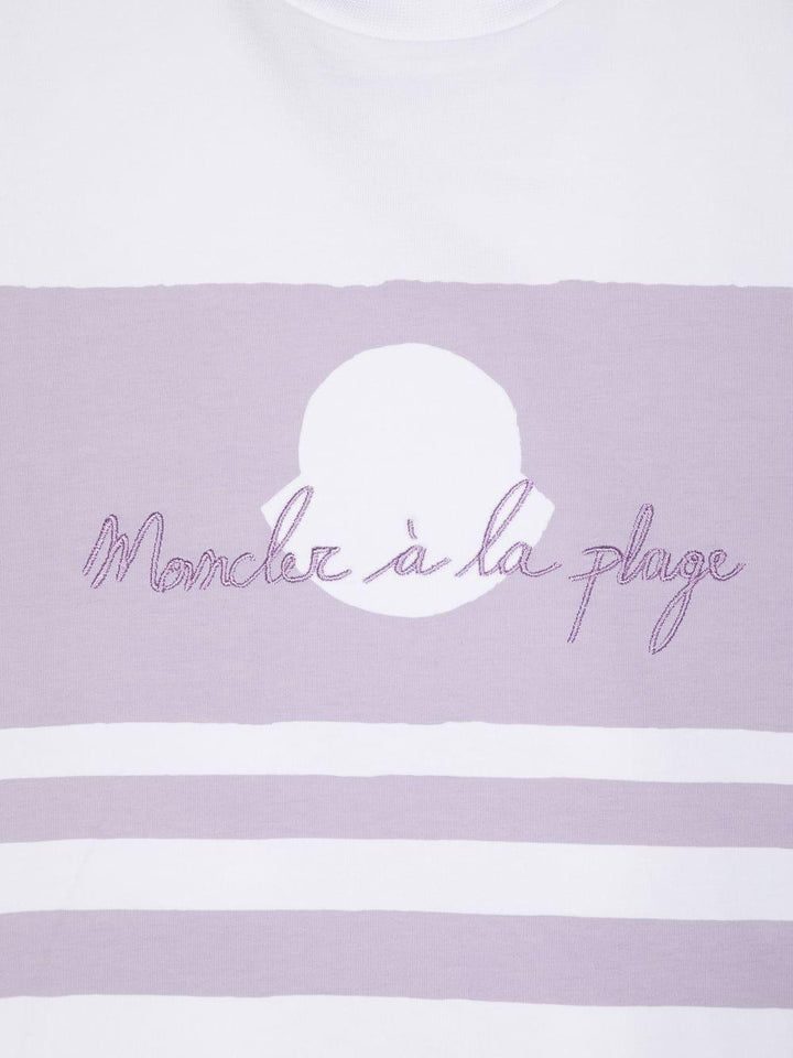 T-shirt bianco/lilla unisex