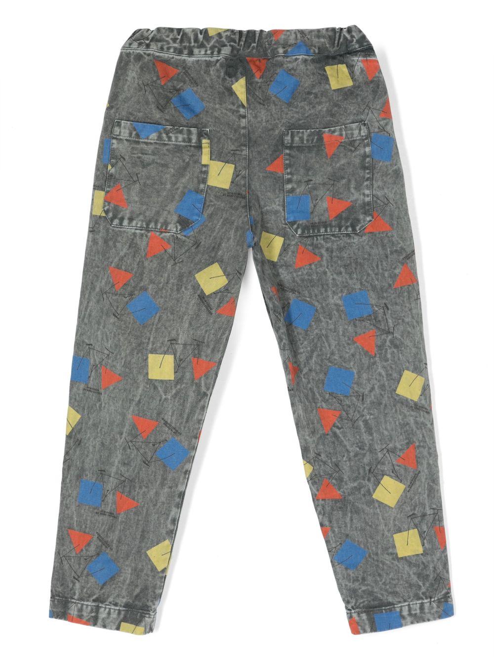 Jeans grigio scuro bambino con stampa